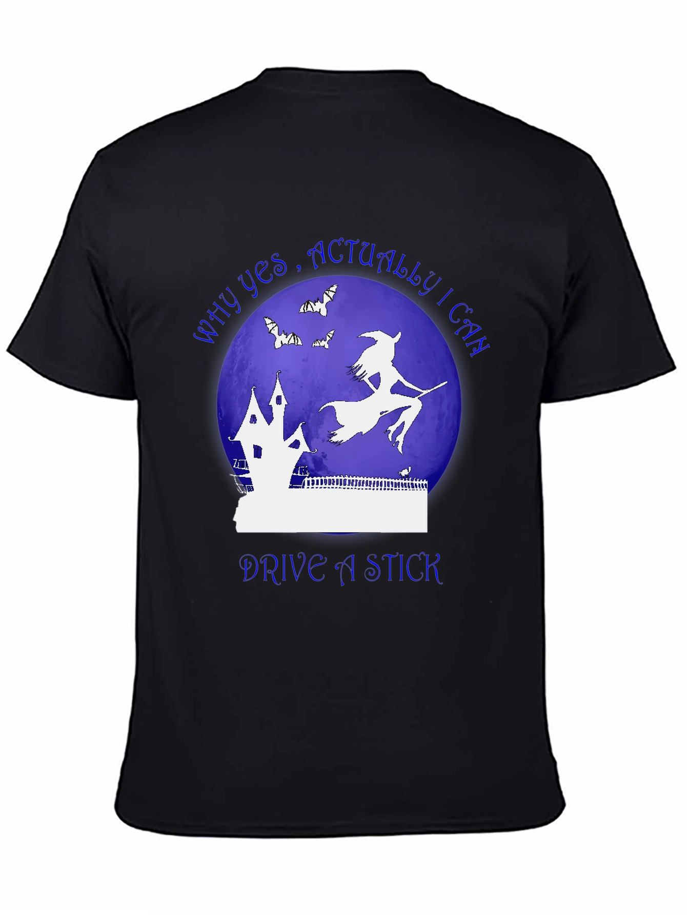 Witch Drive Stick T-Shirt - Halloween Apparel