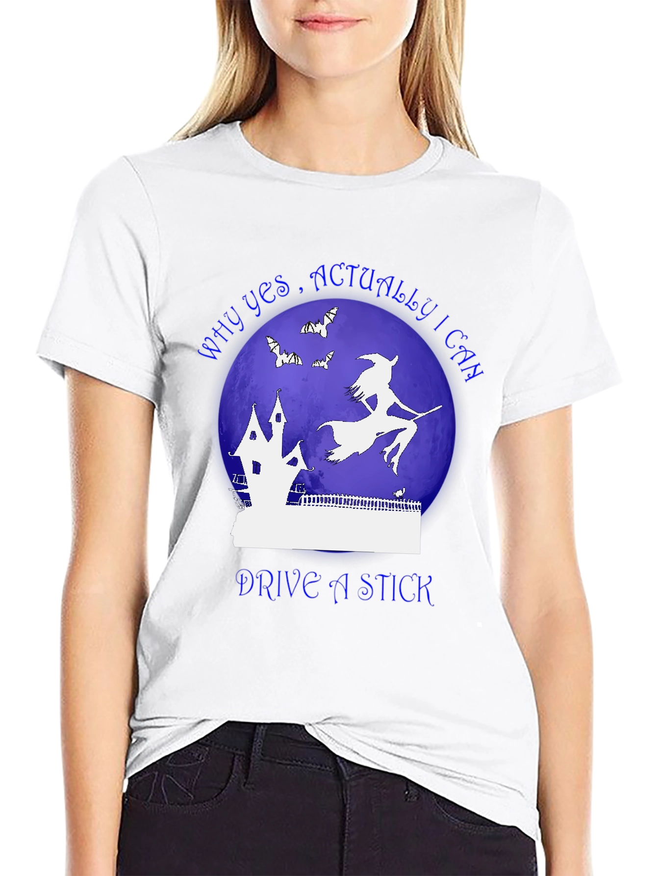 Witch Drive Stick T-Shirt - Halloween Apparel