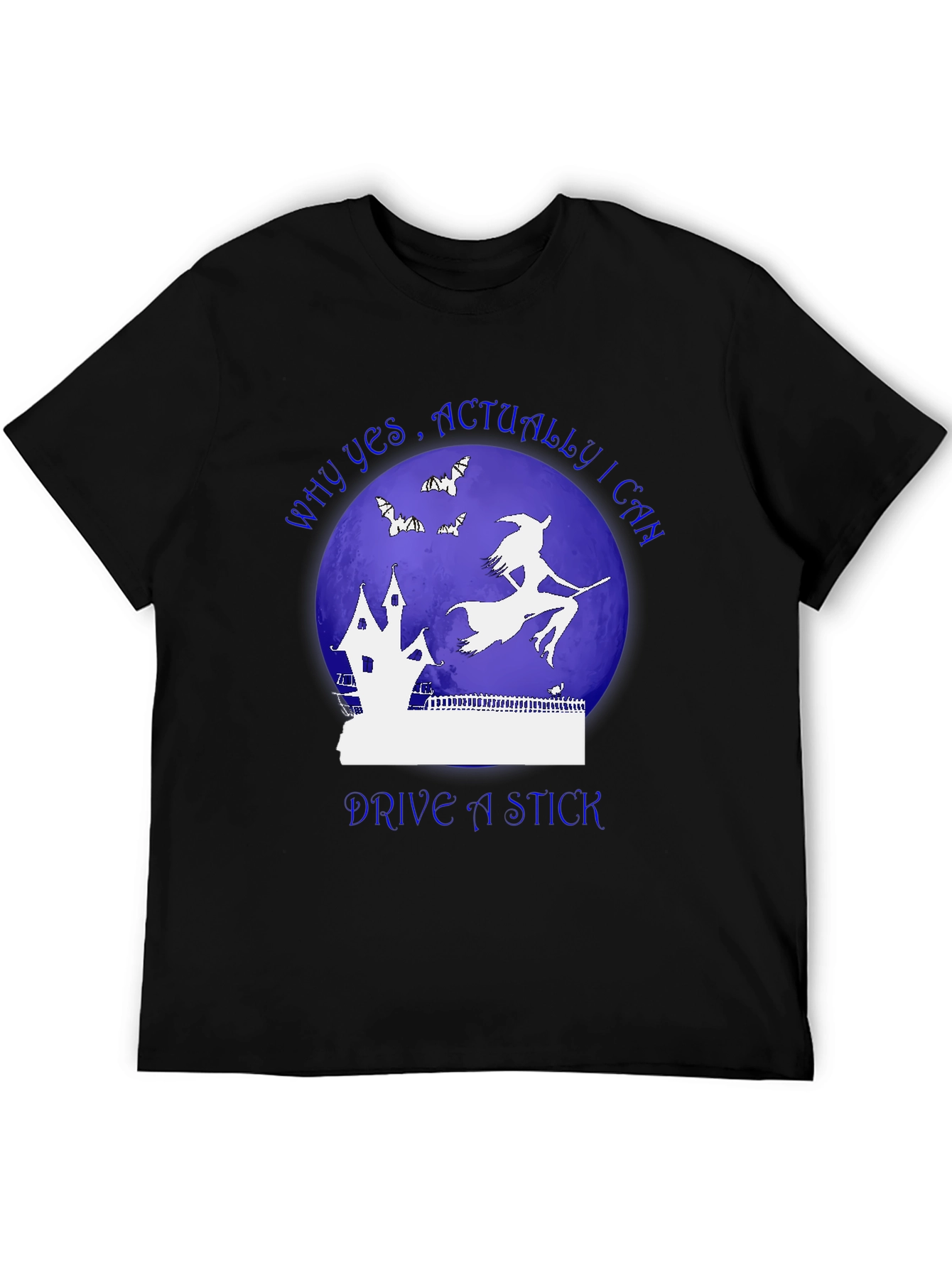 Witch Drive Stick T-Shirt - Halloween Apparel