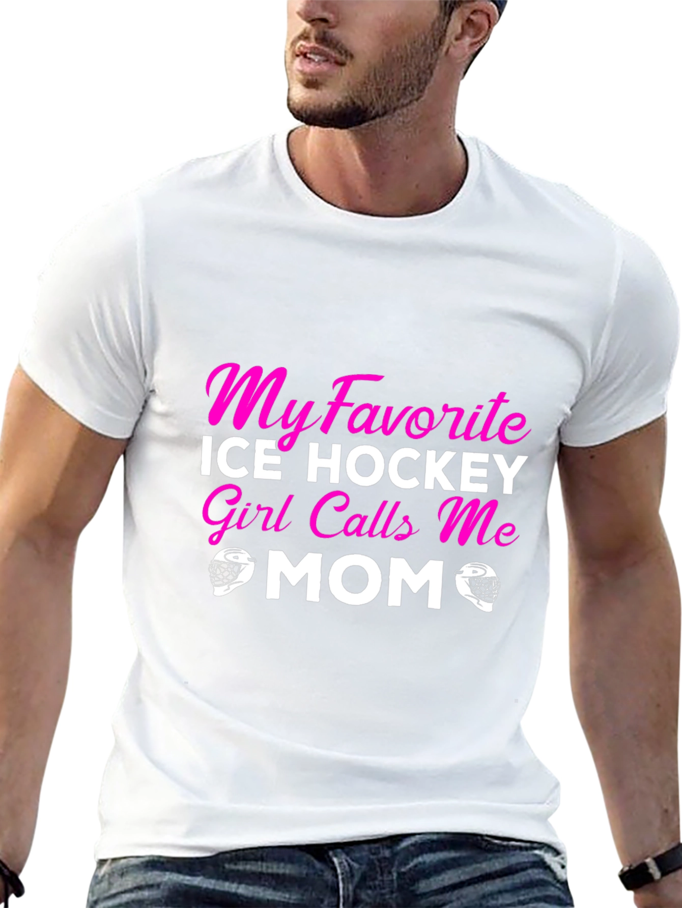 Ice Hockey Girl Mom T-Shirt