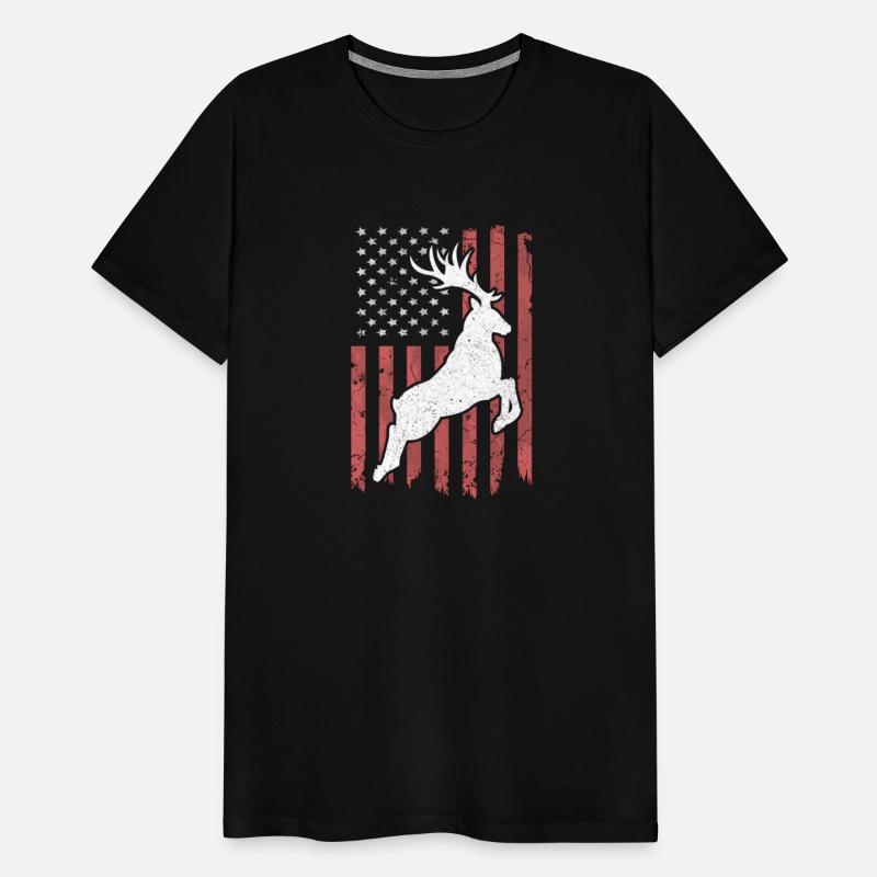 Deer Bow Hunting Whitetail Hunter American Flag