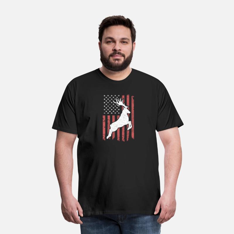Deer Bow Hunting Whitetail Hunter American Flag