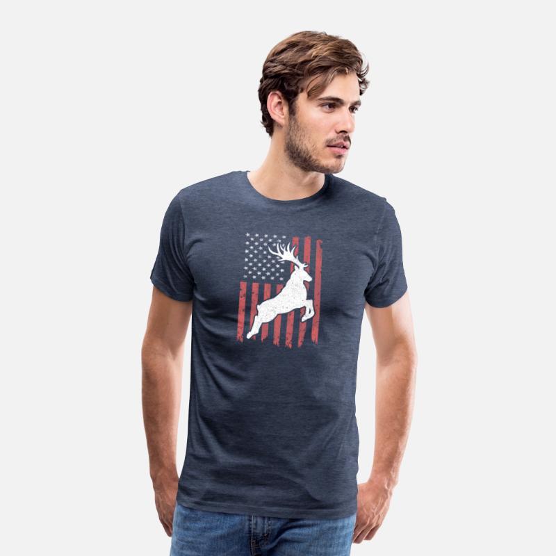 Deer Bow Hunting Whitetail Hunter American Flag