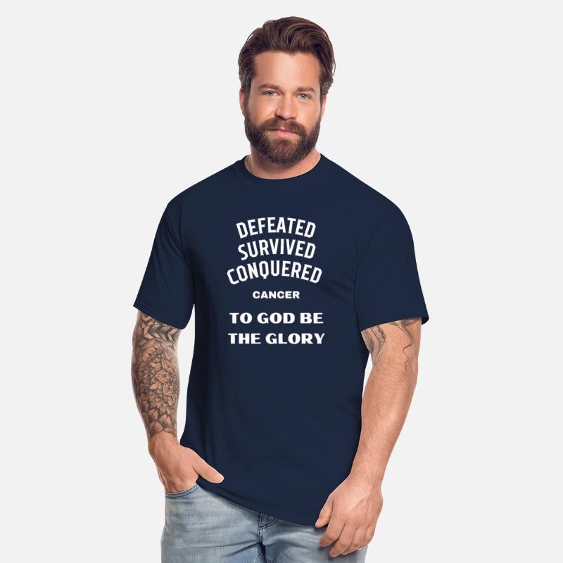 Defeated Survived Conquered Cancer. Tee Shirt.
