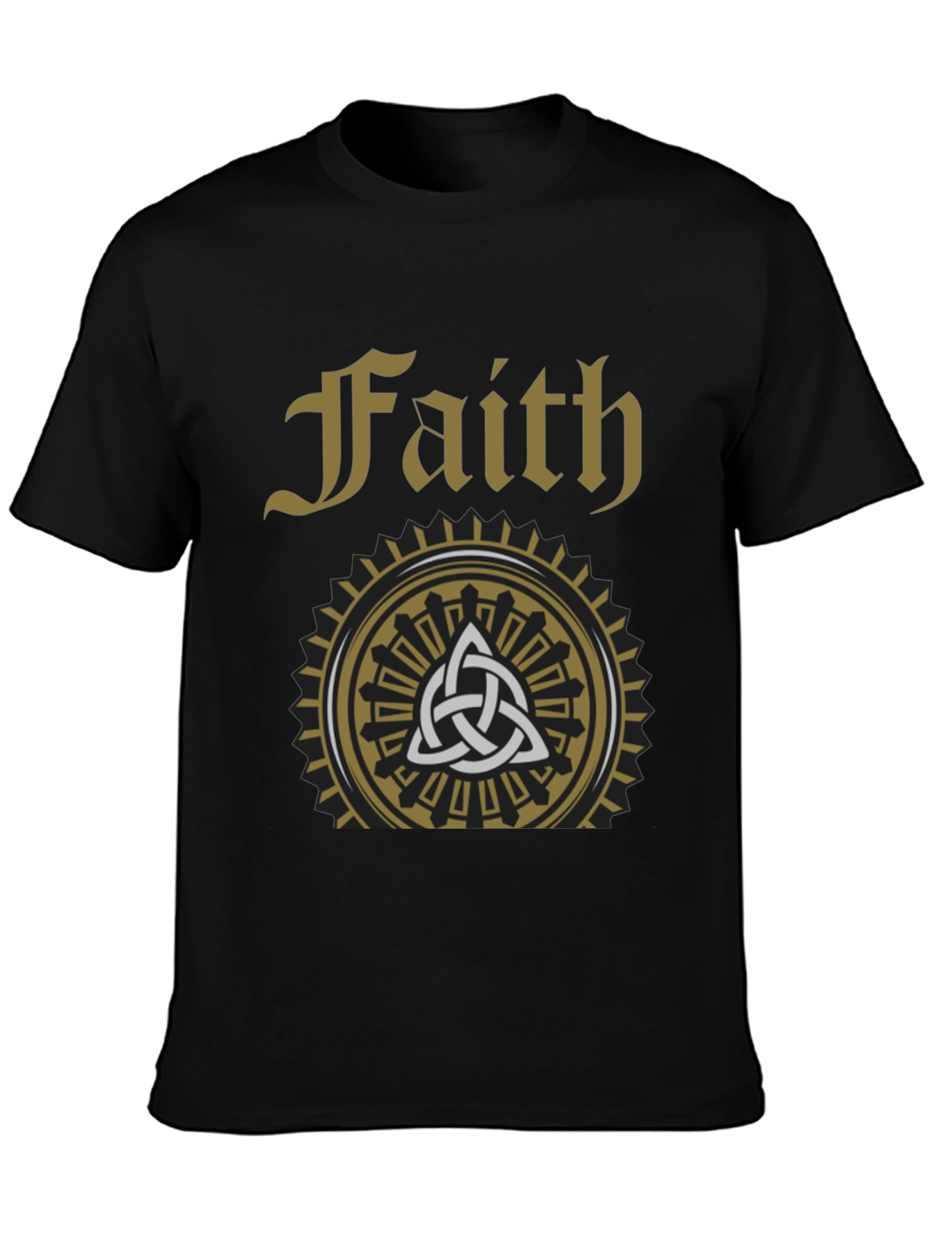 Faith Celtic Knot Graphic T-Shirt - Stylish Religious Tee
