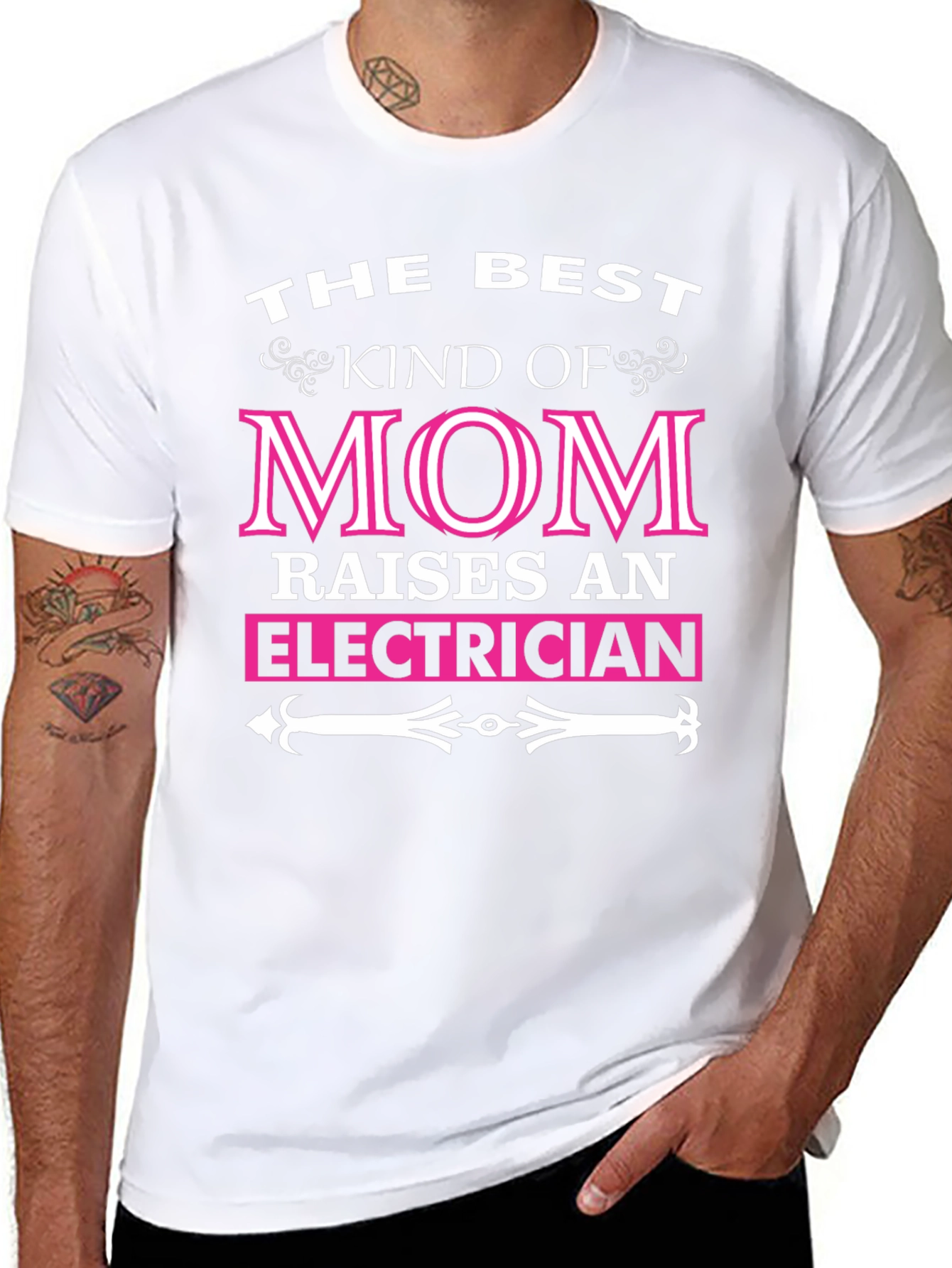 Best Kind of Mom Electrician T-Shirt
