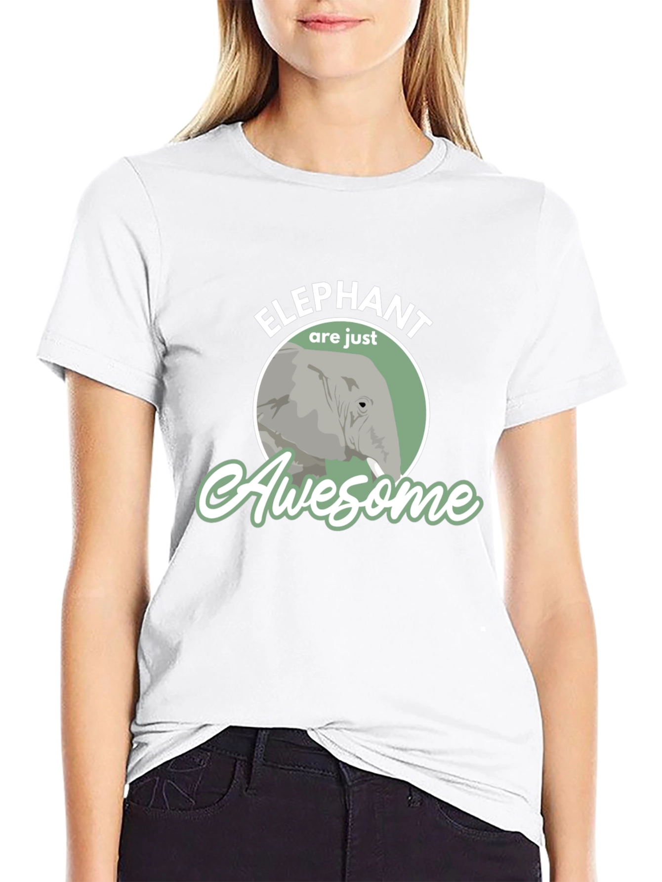 Elephant Are Just Awesome Graphic T-Shirt