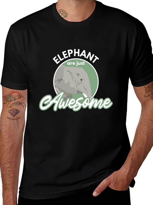 Elephant Are Just Awesome Graphic T-Shirt
