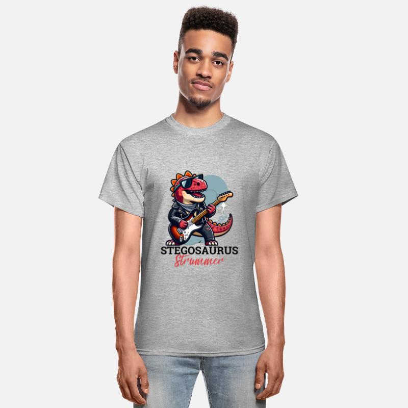 Dinosaur tshirt design Stegosaurus Strummer