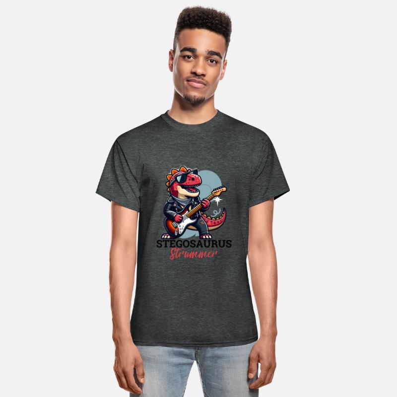 Dinosaur tshirt design Stegosaurus Strummer