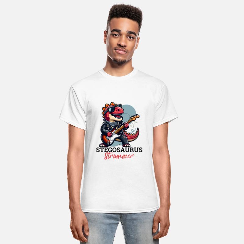 Dinosaur tshirt design Stegosaurus Strummer