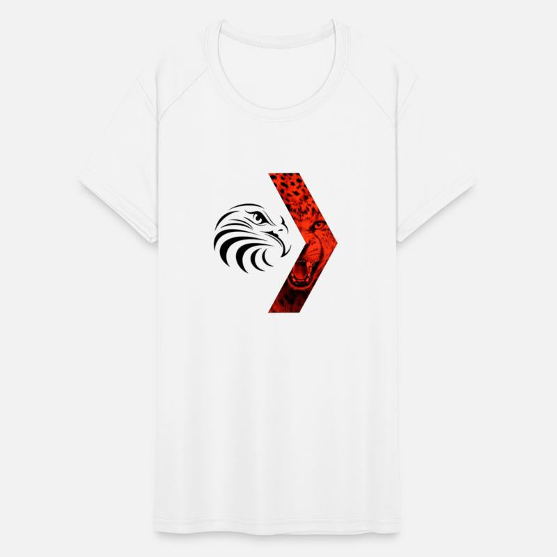 Distinctive logo tiger and falcon on one side