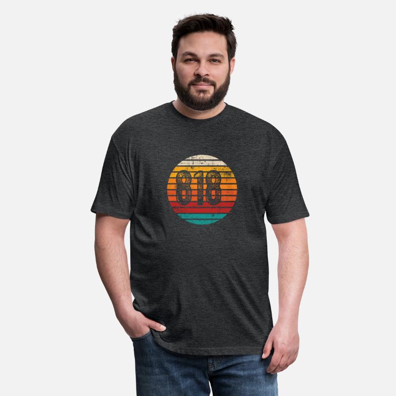 Distressed Vintage Sunset 818 Area Code