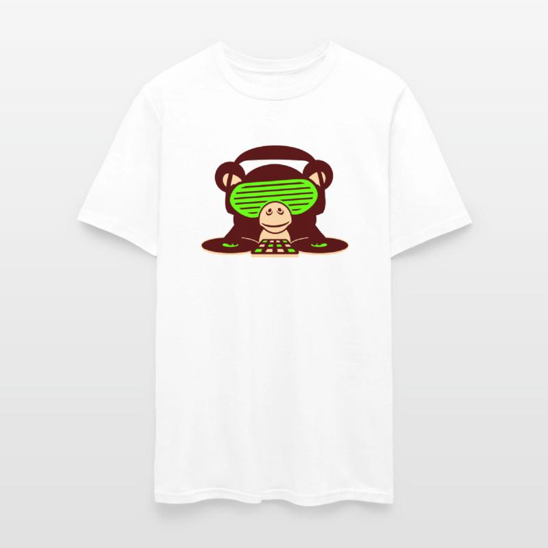 DJ Club Disco Music Party Funny Monkey Chimpanzee