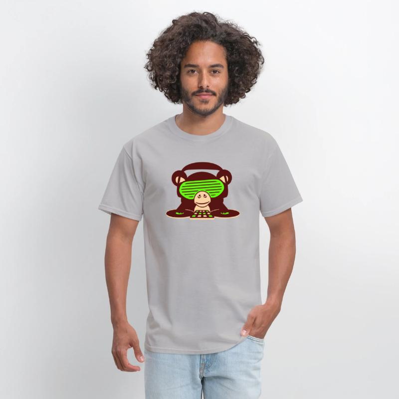 DJ Club Disco Music Party Funny Monkey Chimpanzee