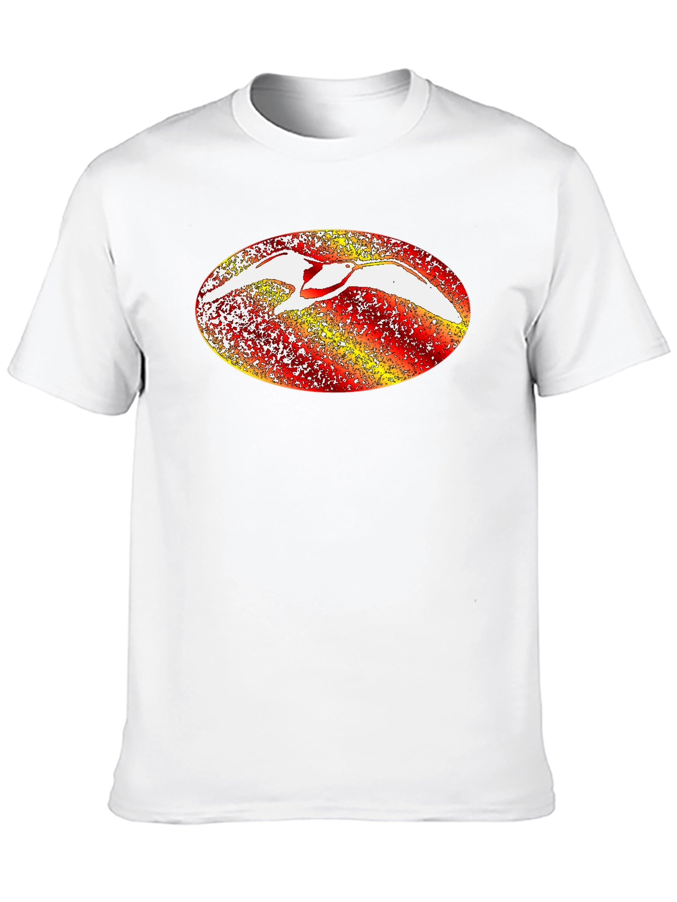 Abstract Bird Graphic Tee - Black