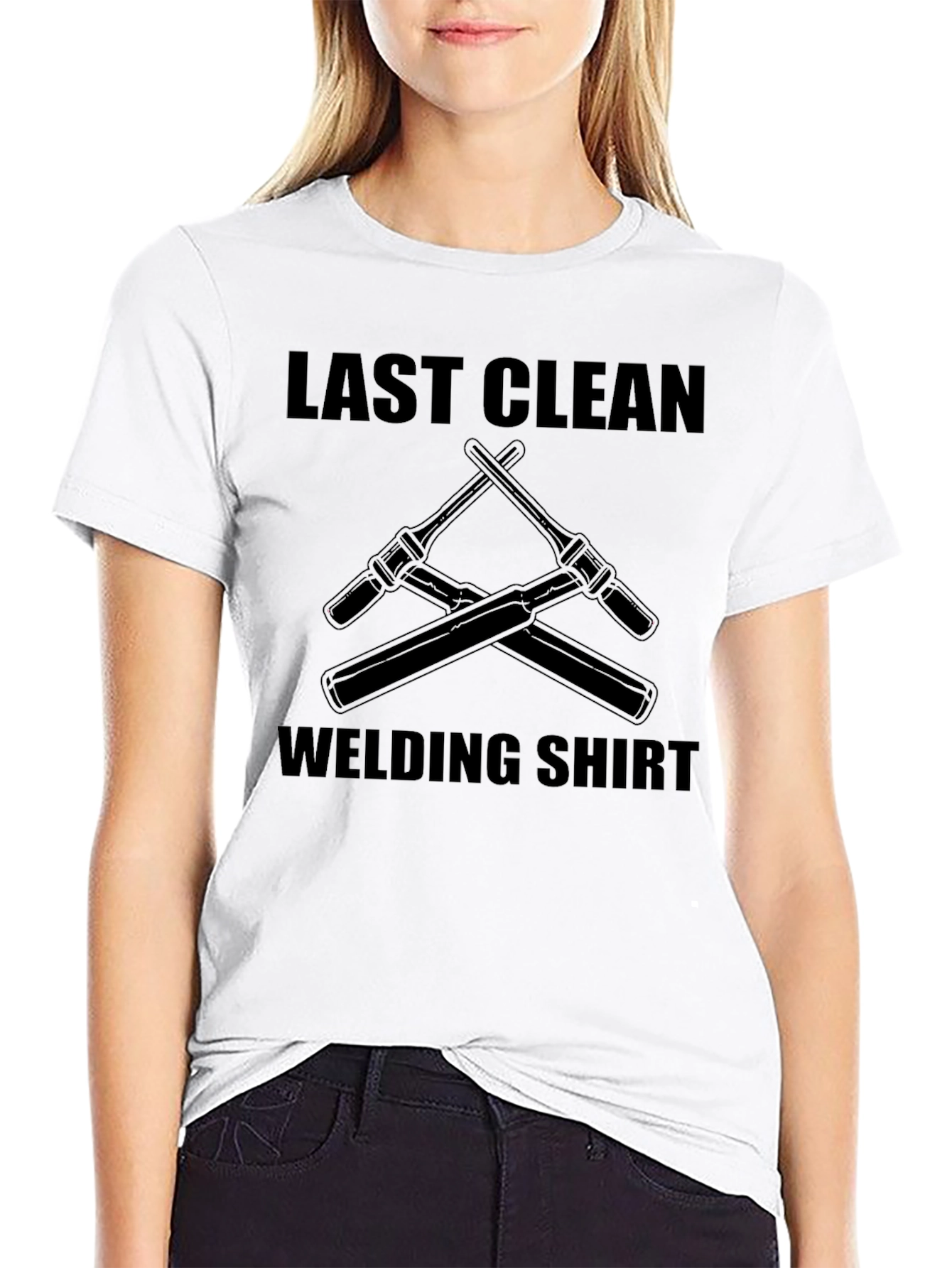 Last Clean Welding Shirt - Black Graphic Tee