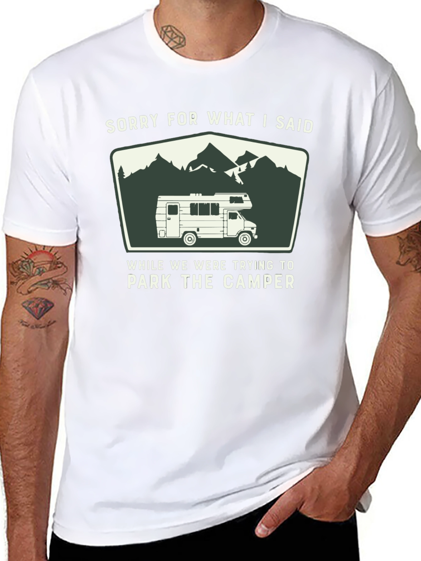 Sorry For What I Said Camper T-Shirt