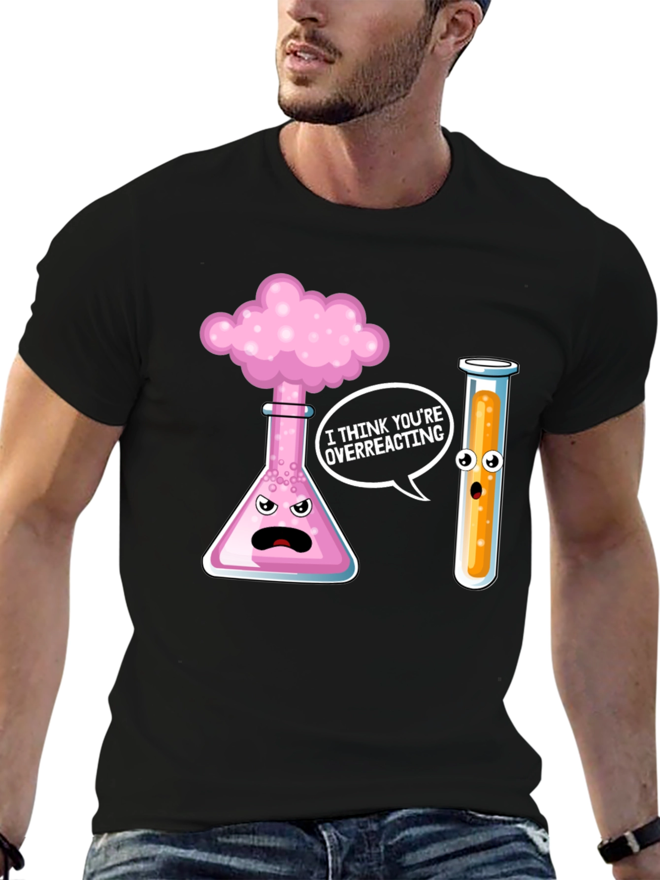 Funny Chemistry Overreacting Graphic T-Shirt