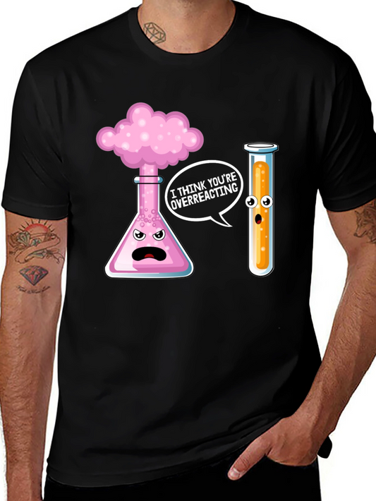 Funny Chemistry Overreacting Graphic T-Shirt