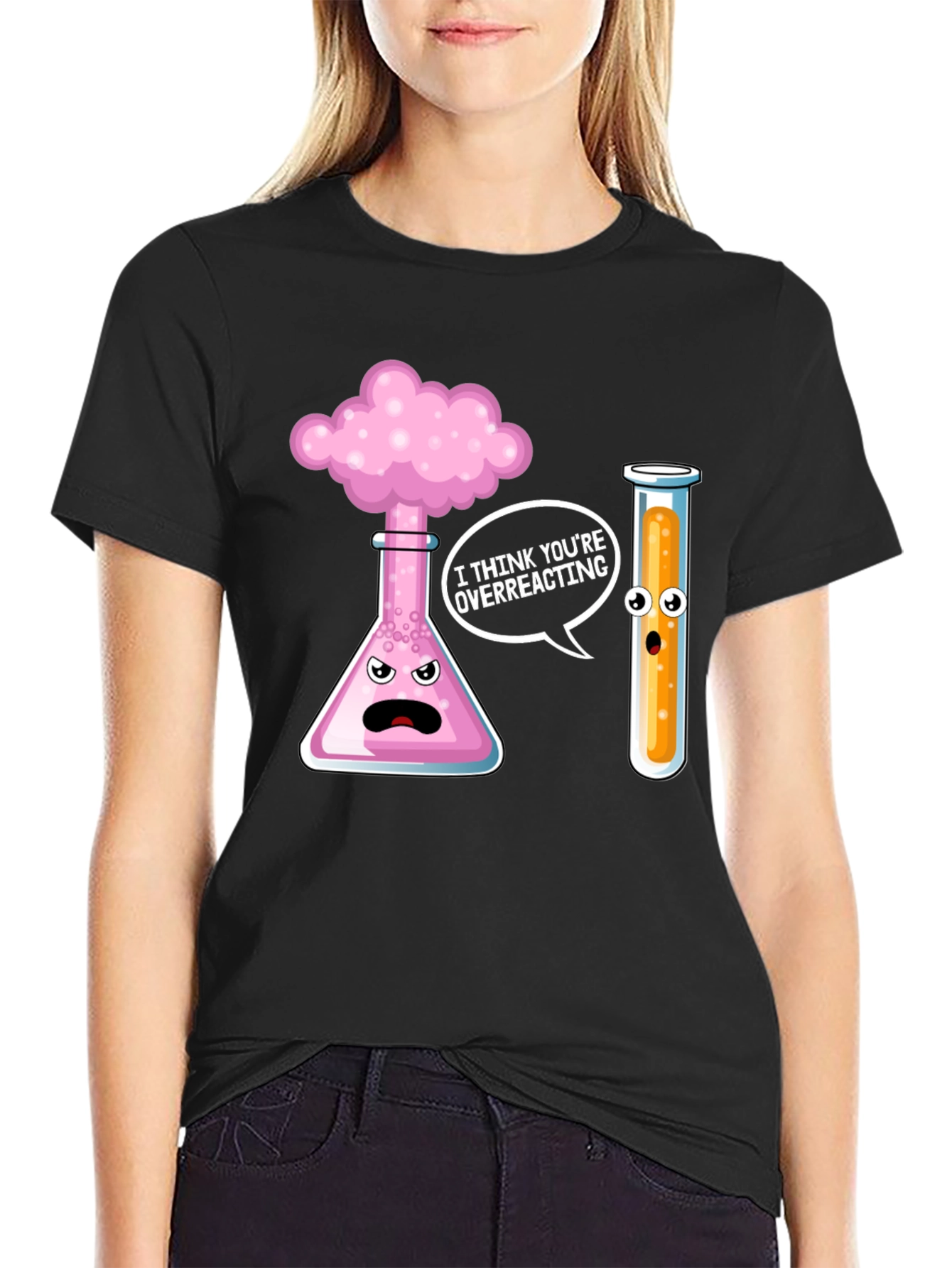 Funny Chemistry Overreacting Graphic T-Shirt
