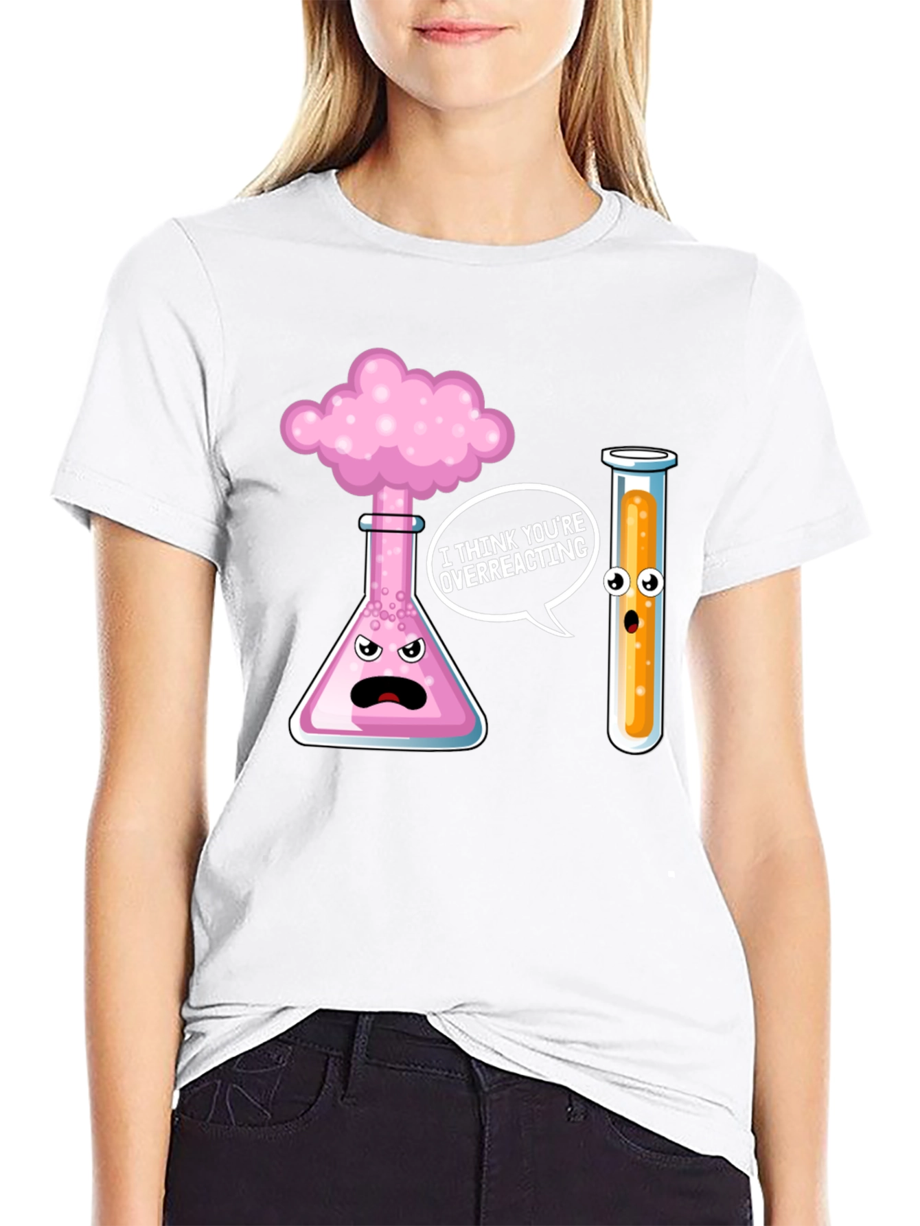Funny Chemistry Overreacting Graphic T-Shirt
