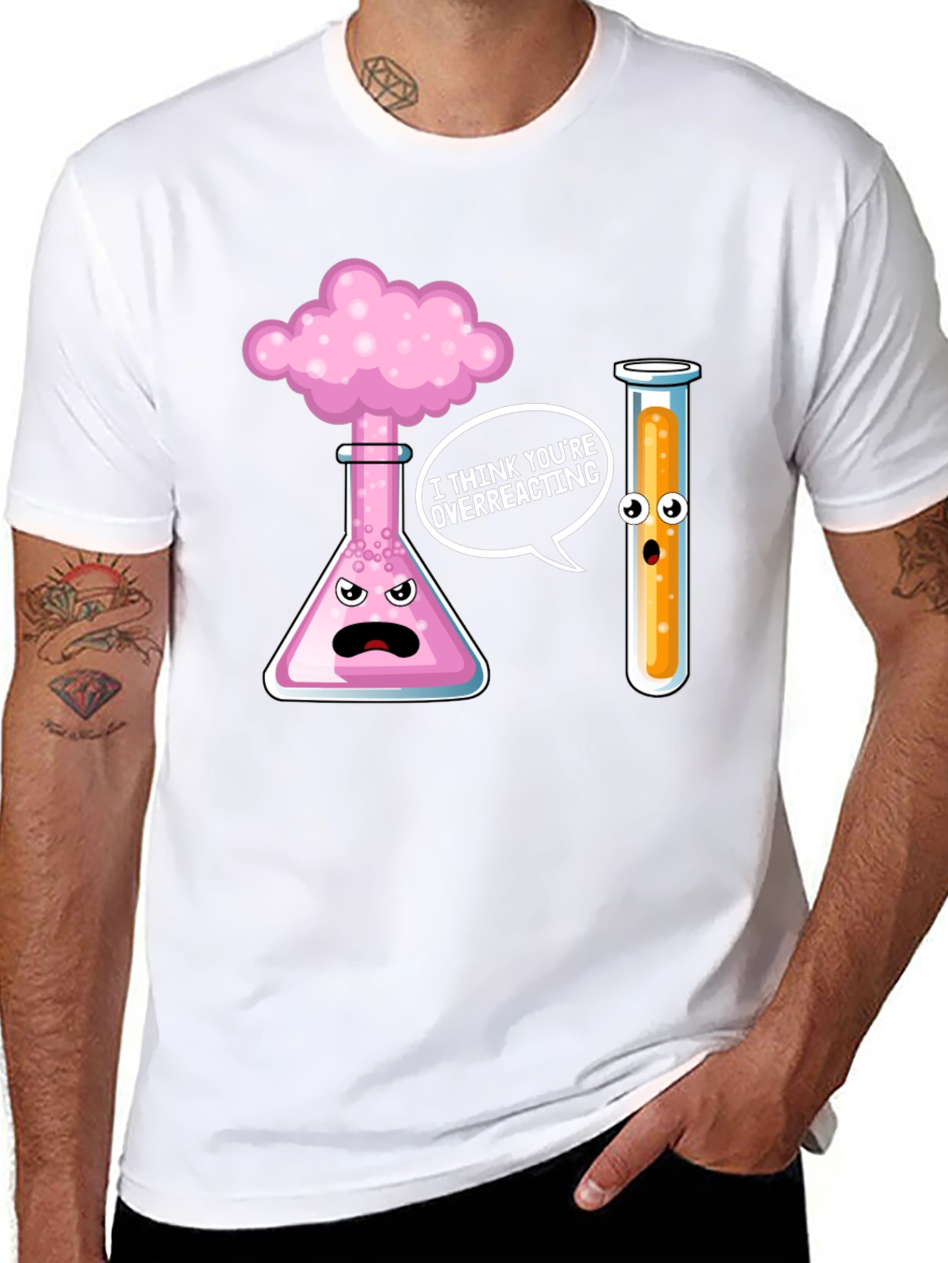 Funny Chemistry Overreacting Graphic T-Shirt
