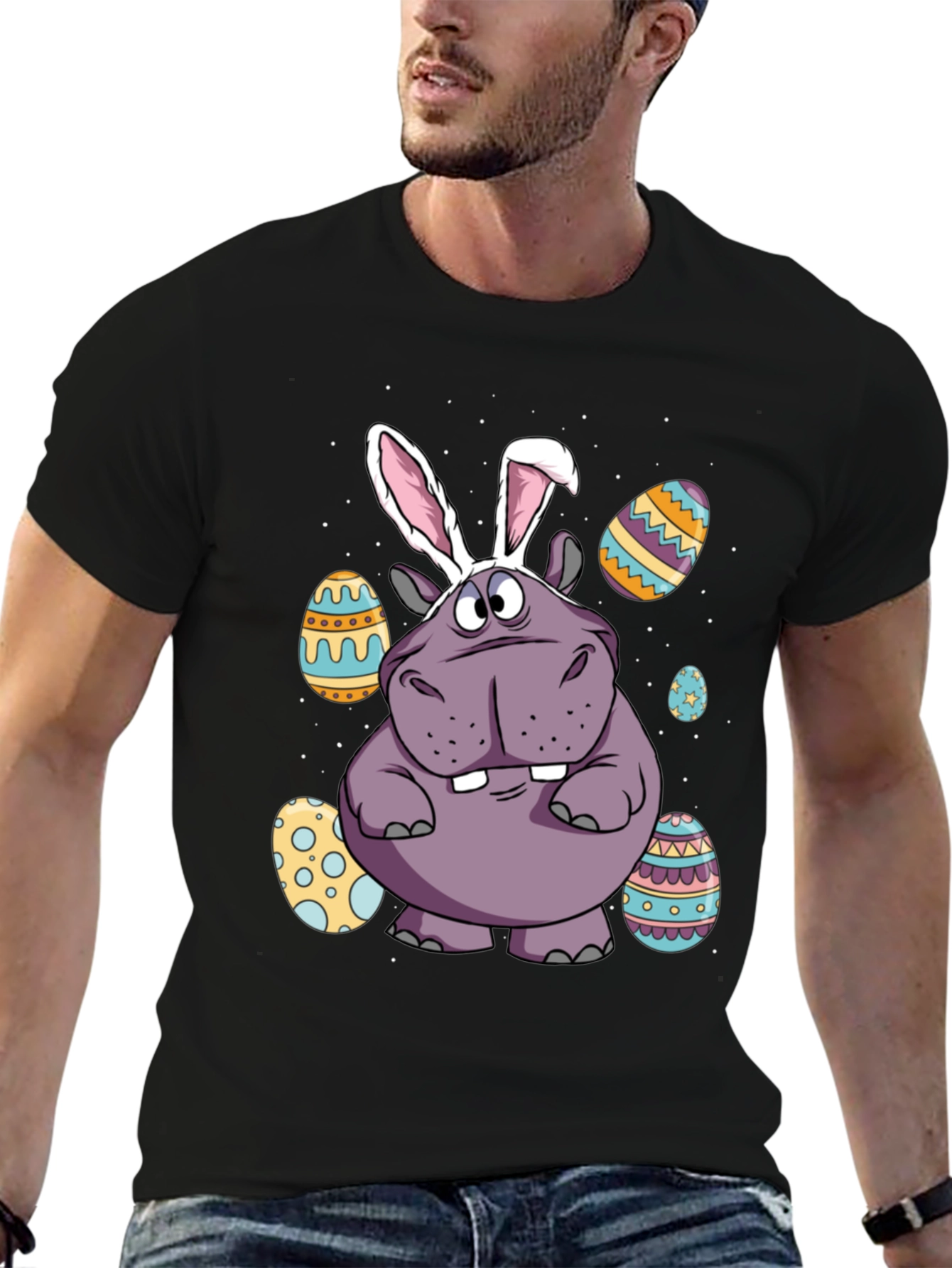 Easter Hippo Bunny Tee