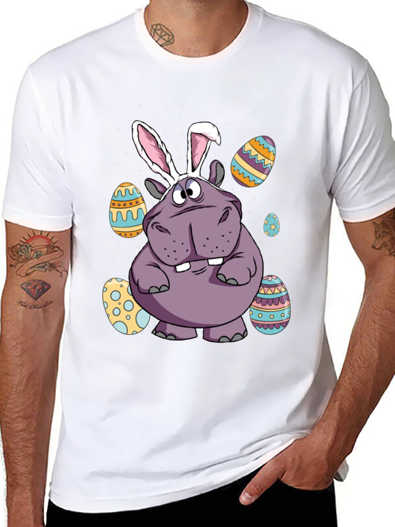 Easter Hippo Bunny Tee