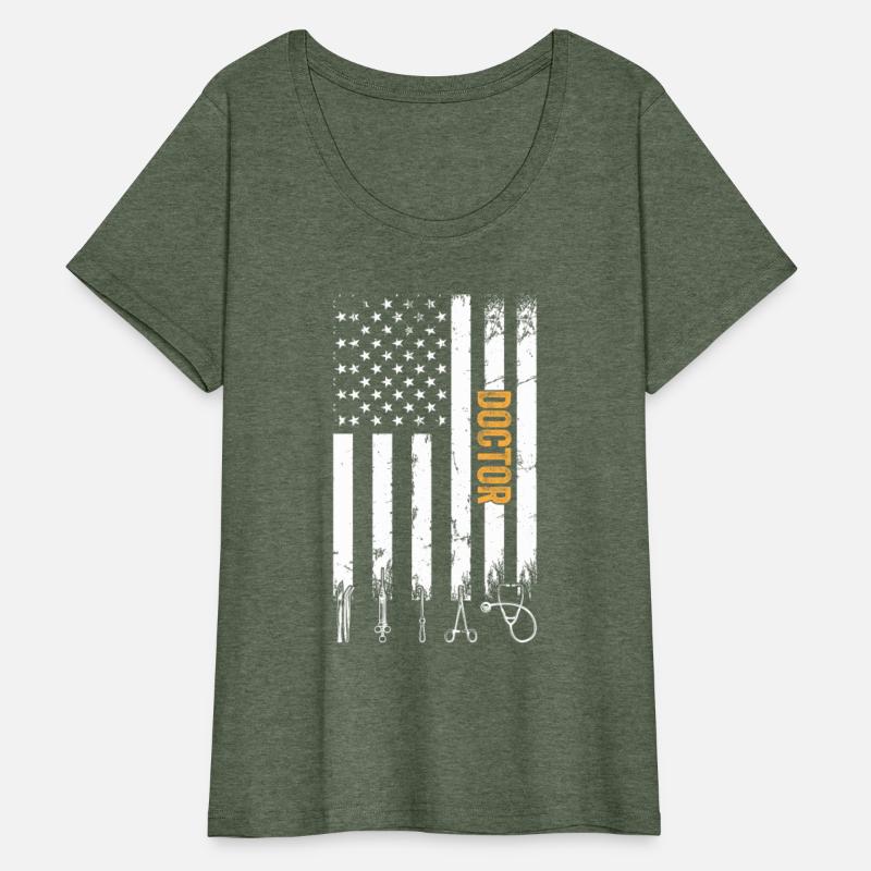 Doctor US Flag - Hospital Doctor Doctor Life