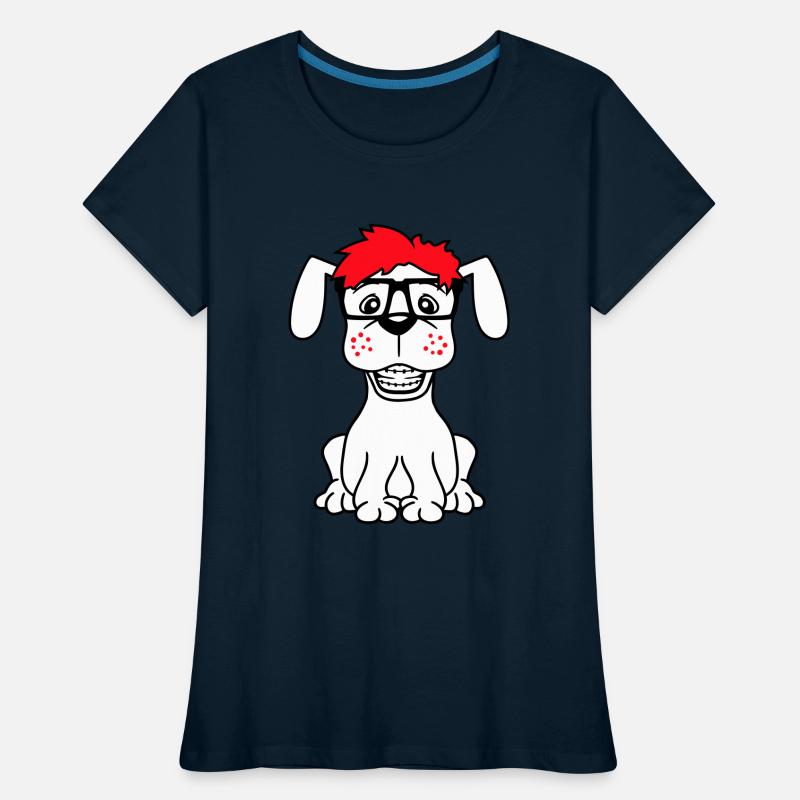 Dog Nerd Horn-Rimmed Glasses Geek Braces Smart Fun
