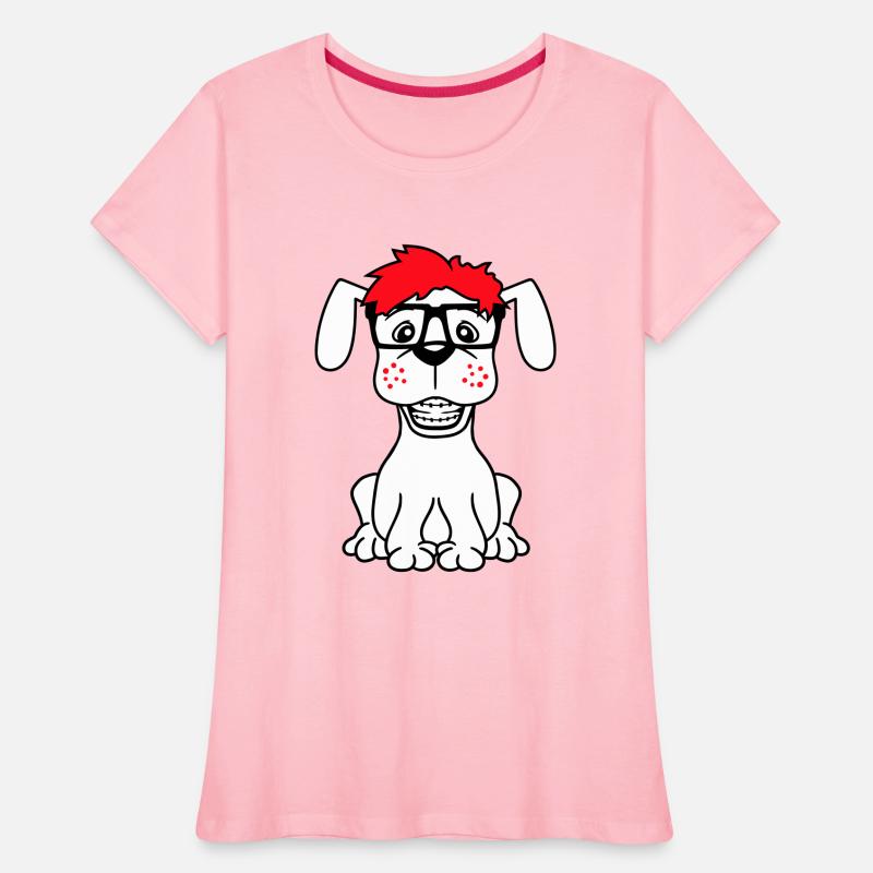 Dog Nerd Horn-Rimmed Glasses Geek Braces Smart Fun