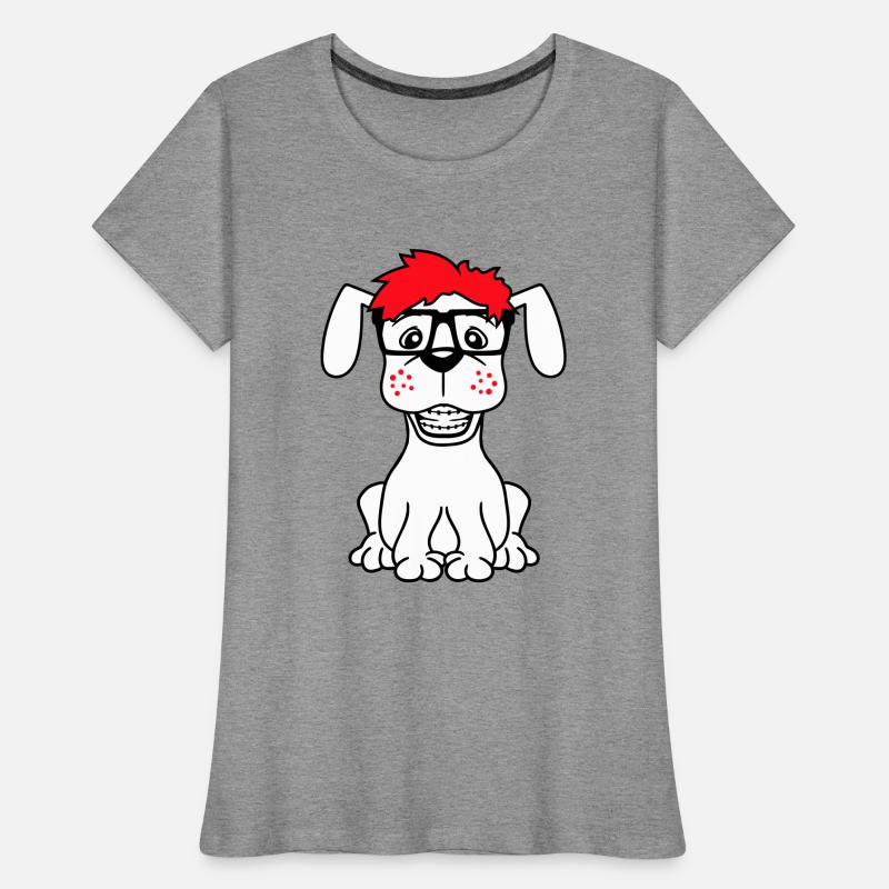 Dog Nerd Horn-Rimmed Glasses Geek Braces Smart Fun