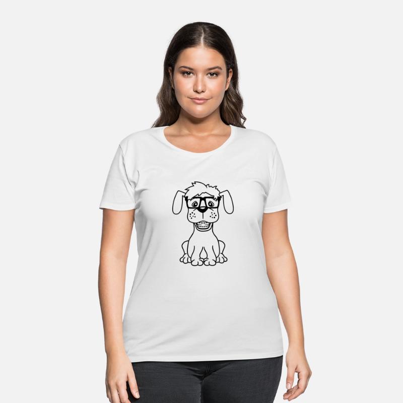 Dog Nerd Horn-Rimmed Glasses Geek Braces Smart Fun