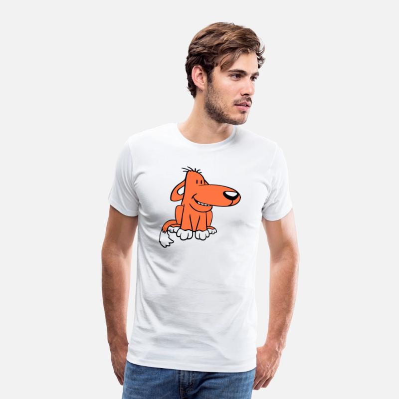Dog Sitting Cute Funny Happy Comic Pet Fun Cartoon