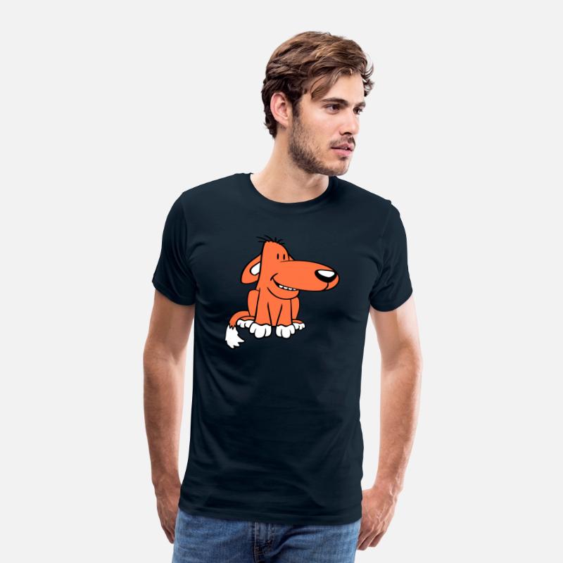 Dog Sitting Cute Funny Happy Comic Pet Fun Cartoon