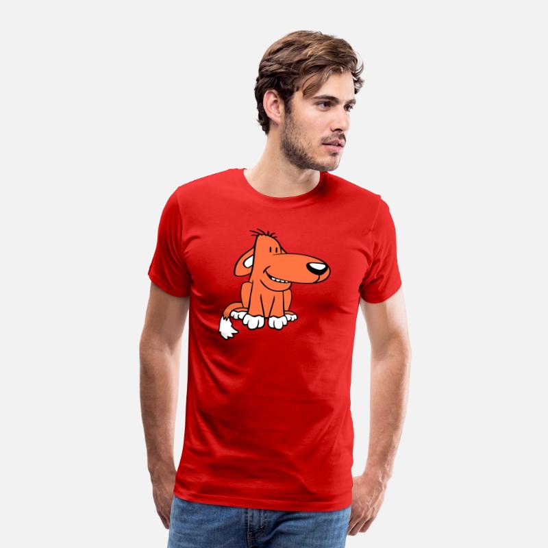 Dog Sitting Cute Funny Happy Comic Pet Fun Cartoon