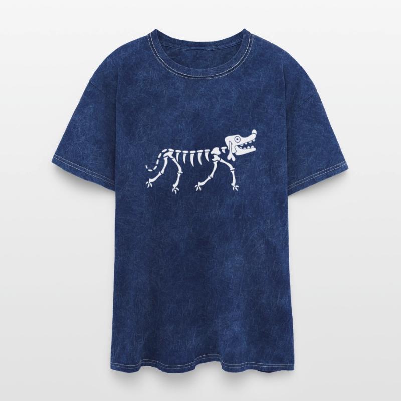 Dog Skeleton Bone Halloween Horror Cartoon Cool