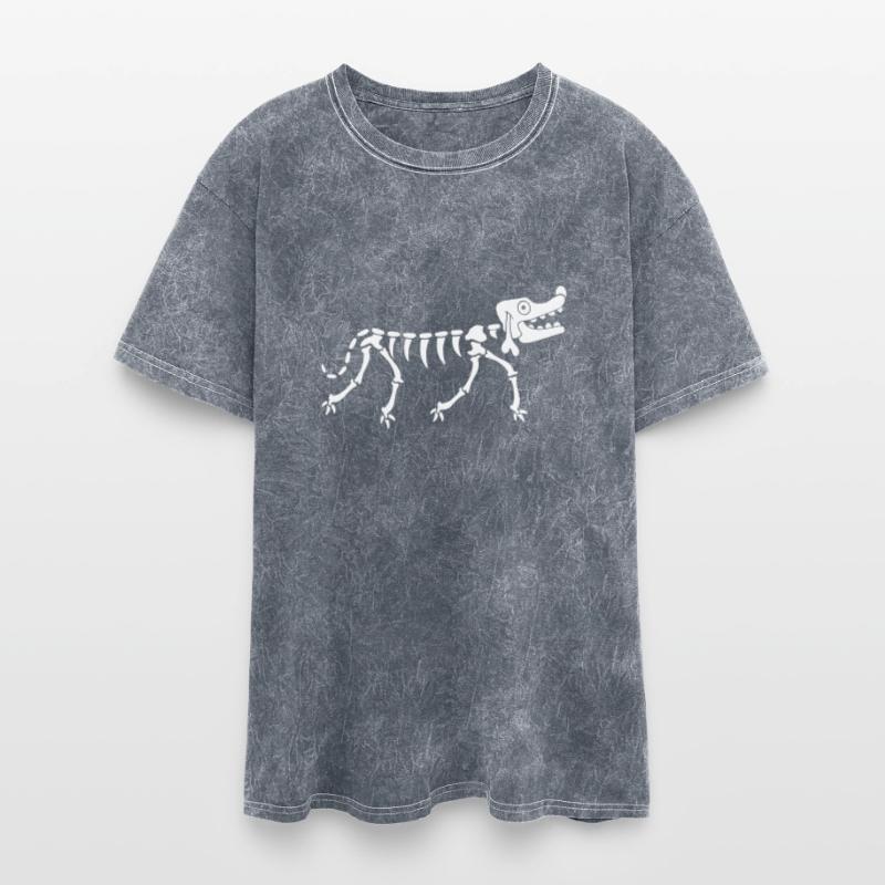 Dog Skeleton Bone Halloween Horror Cartoon Cool