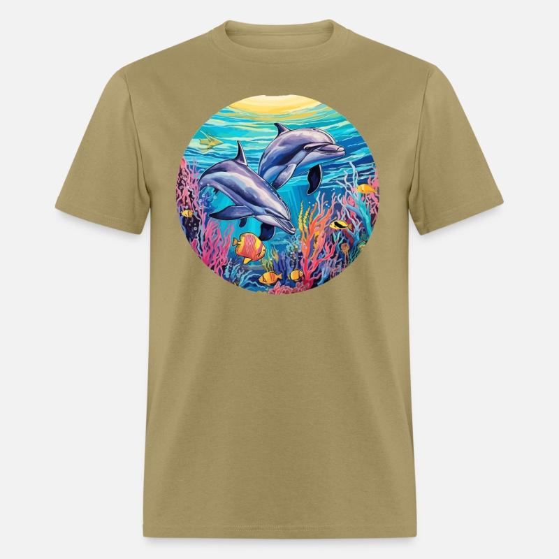 Dolphin Vibrant Colors - Chromatic Marine Magic