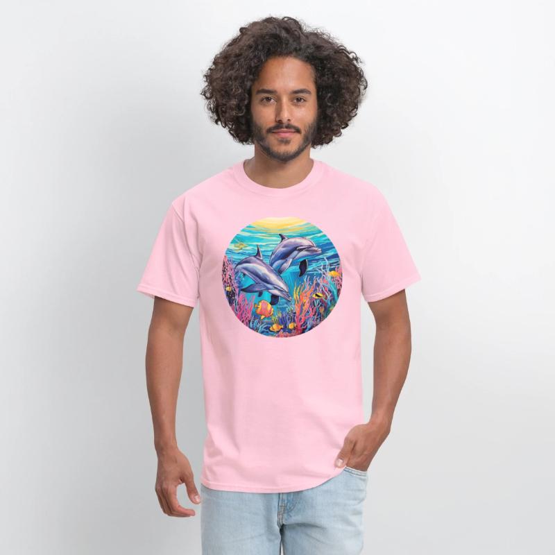 Dolphin Vibrant Colors - Chromatic Marine Magic