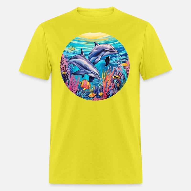 Dolphin Vibrant Colors - Chromatic Marine Magic