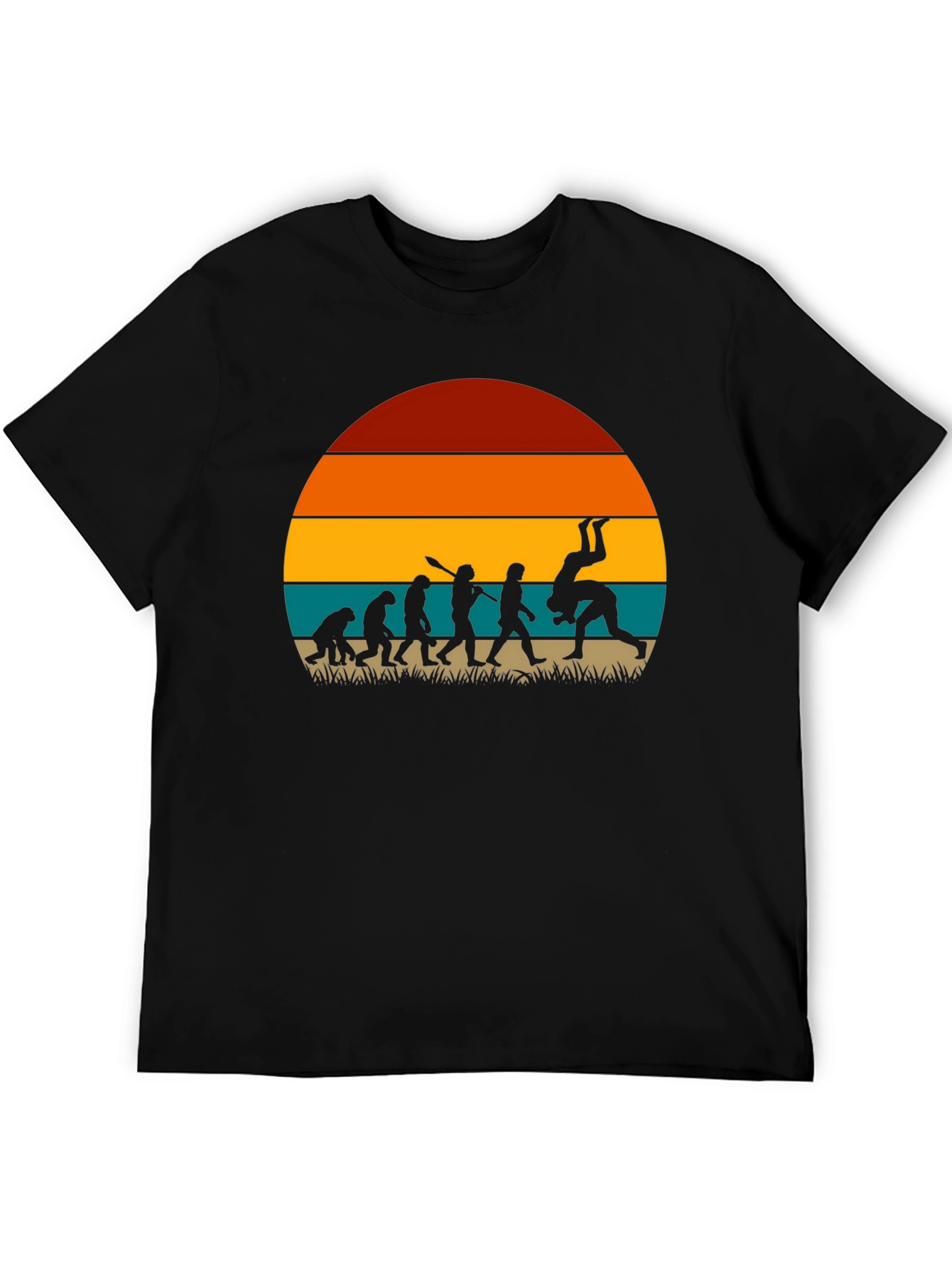 Evolution of Grappling Retro T-Shirt