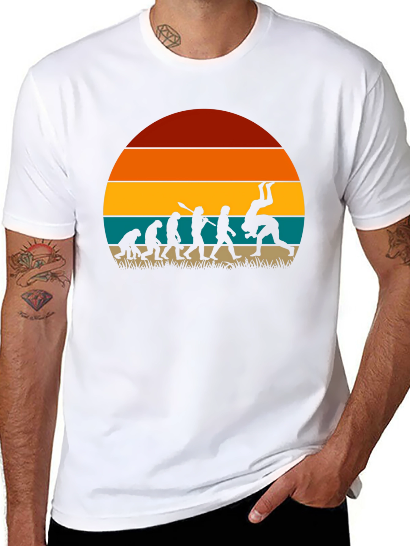 Evolution of Grappling Retro T-Shirt