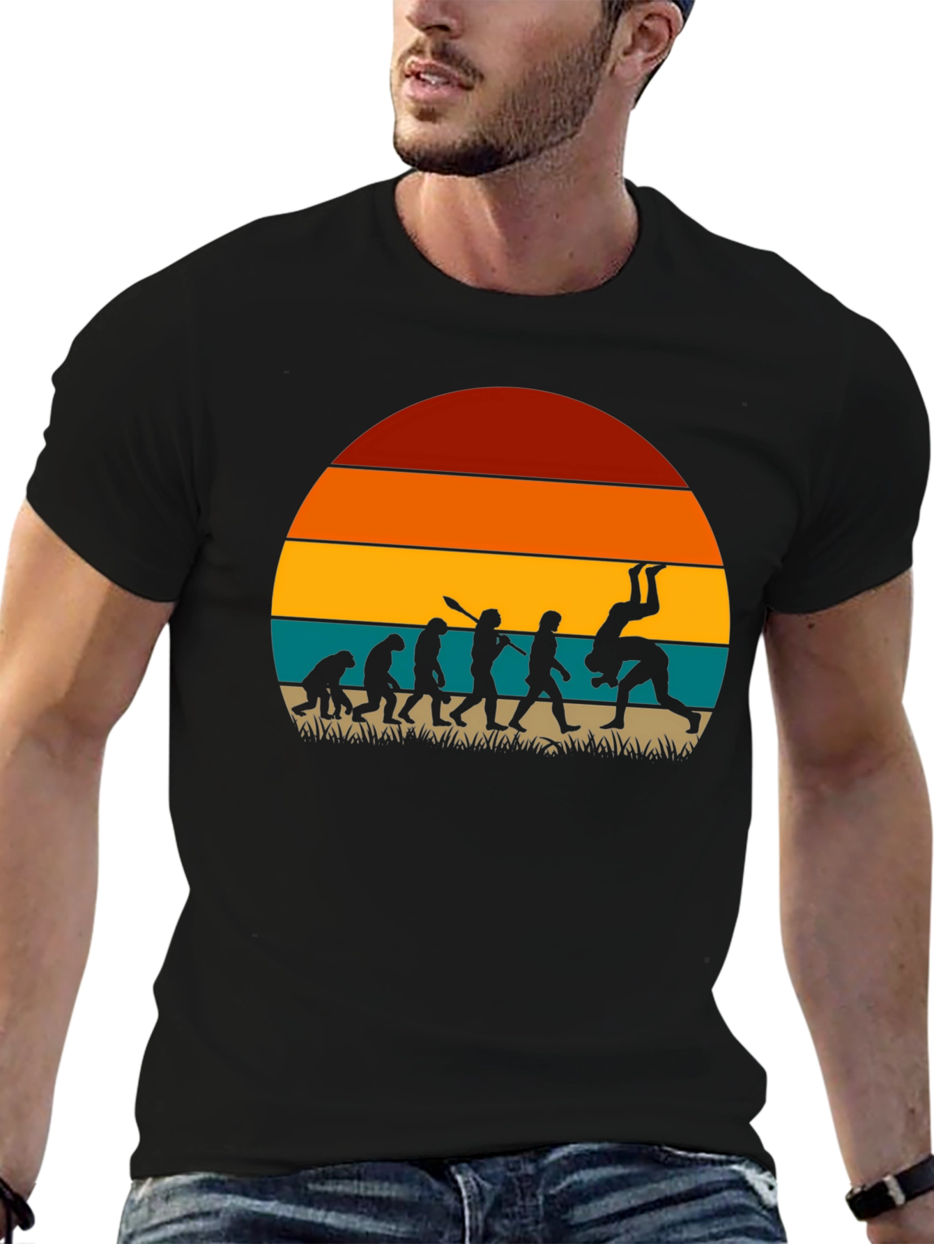 Evolution of Grappling Retro T-Shirt