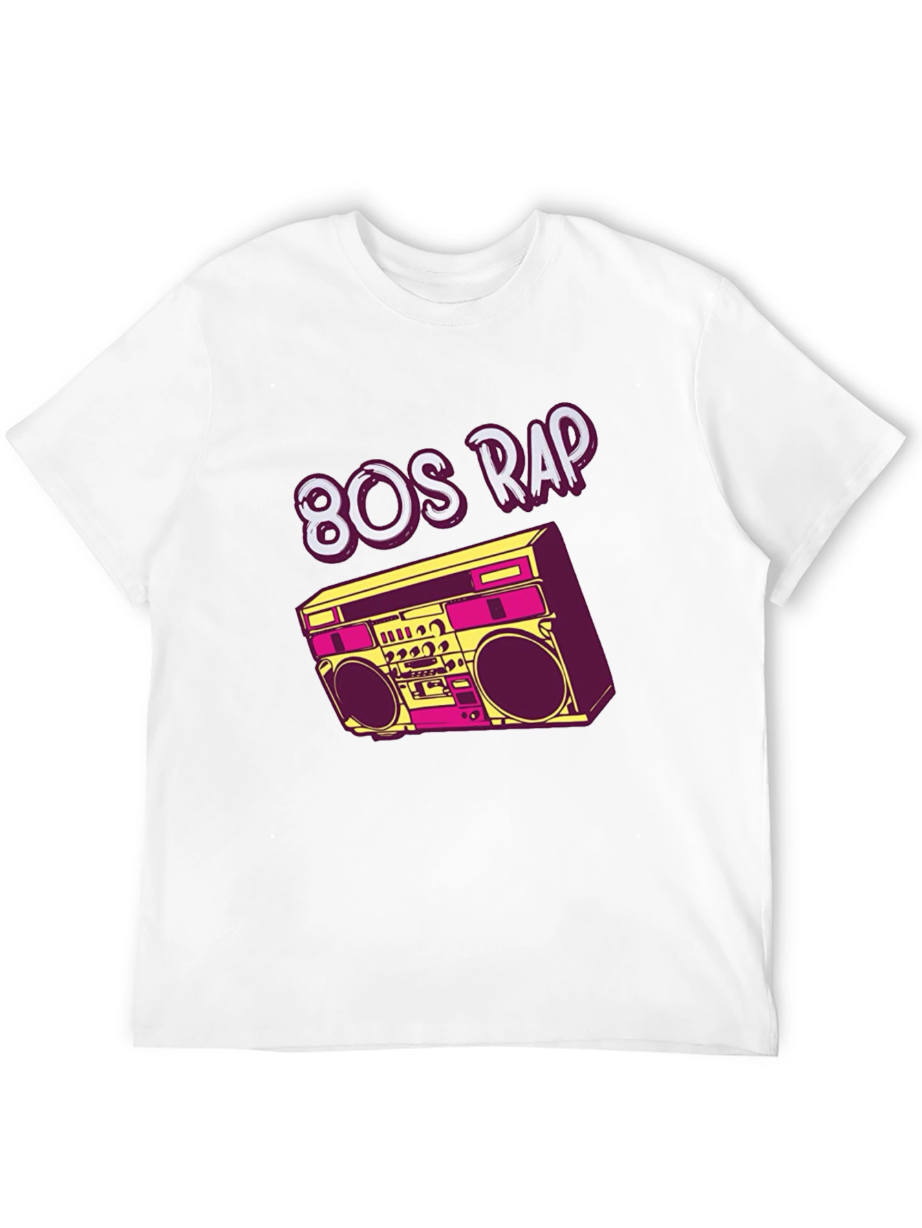 80s Rap Boombox Graphic T-Shirt