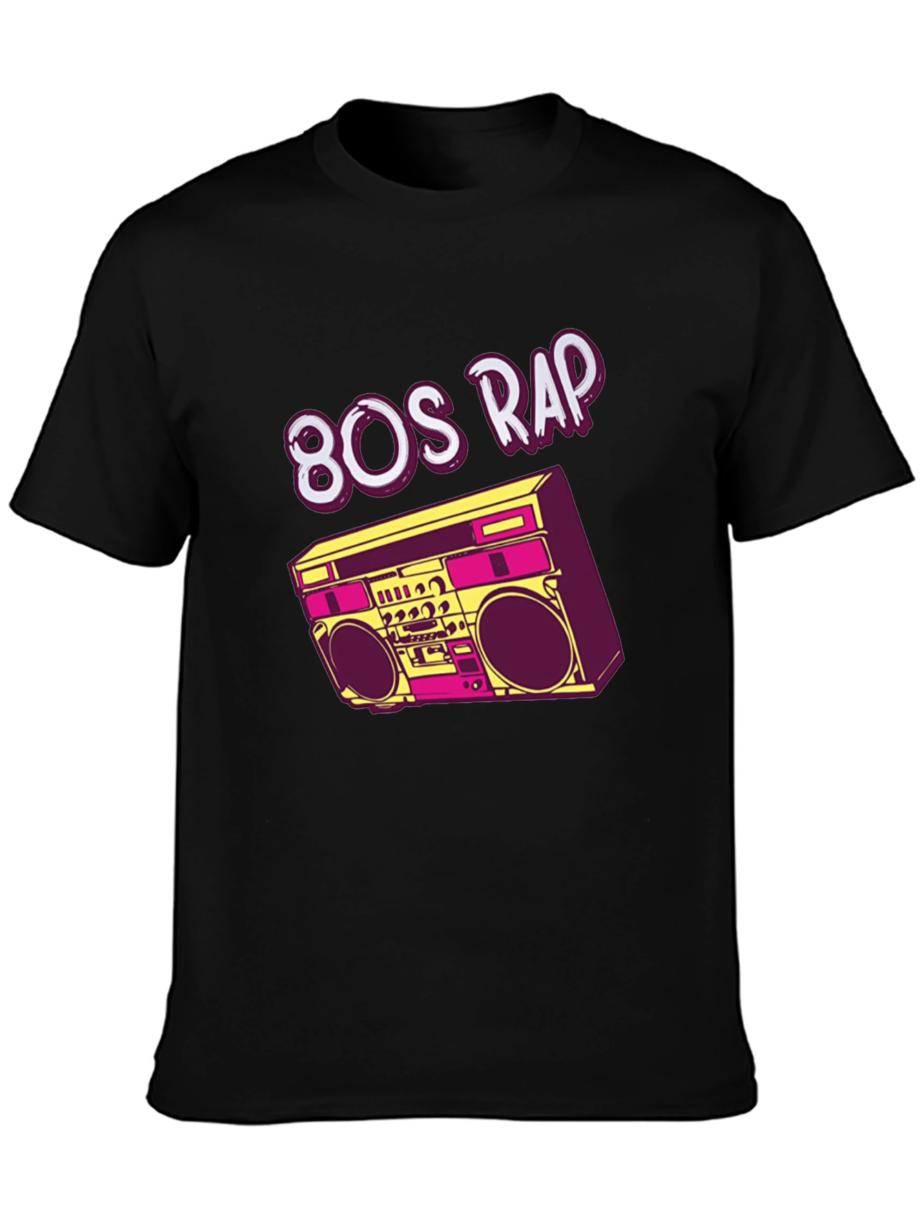 80s Rap Boombox Graphic T-Shirt