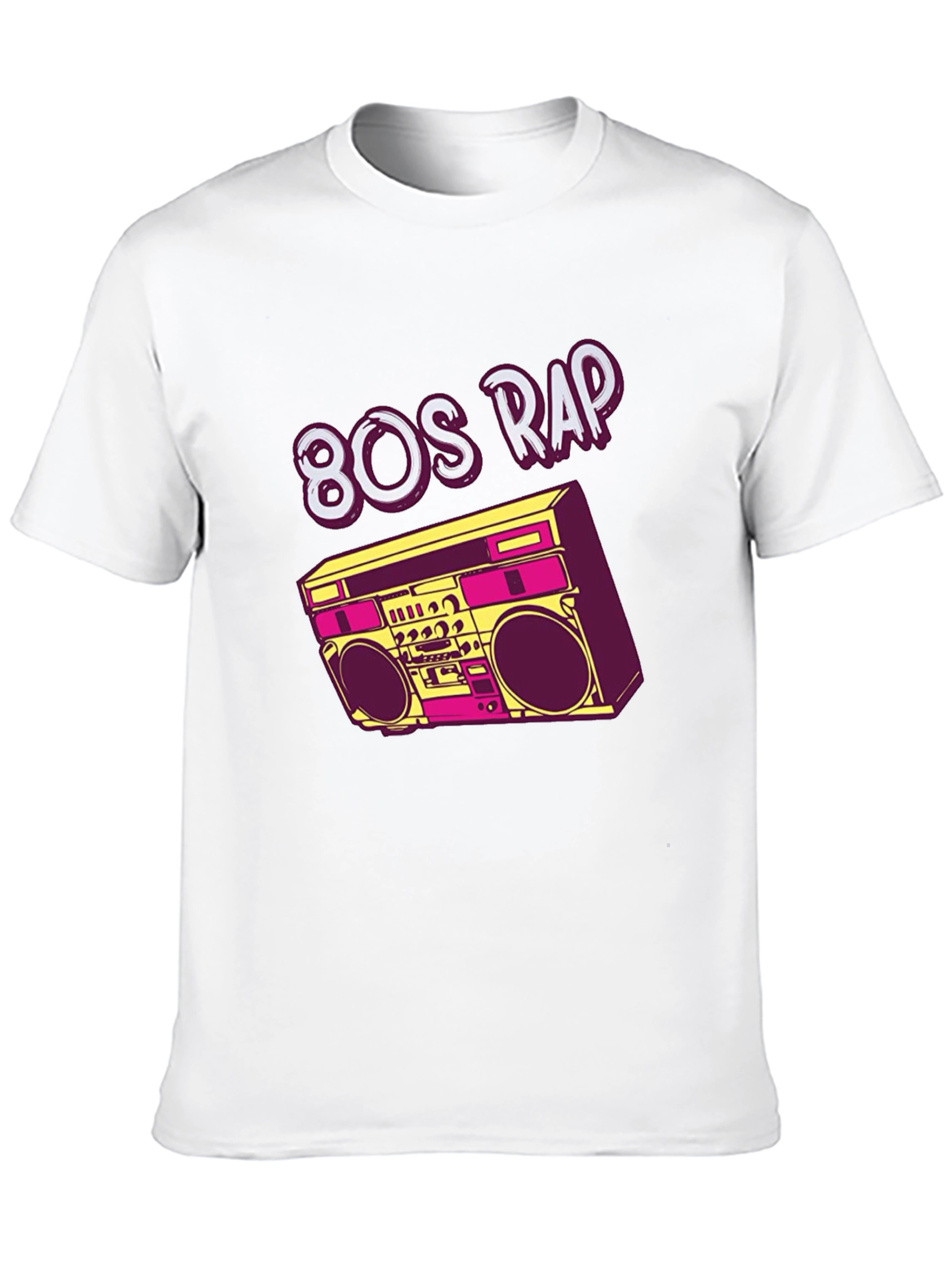 80s Rap Boombox Graphic T-Shirt