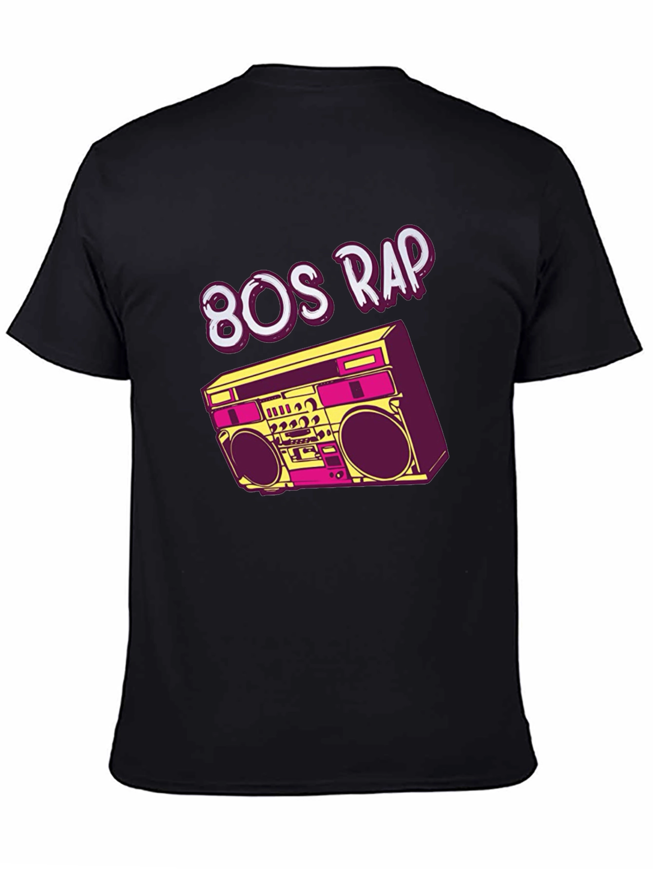80s Rap Boombox Graphic T-Shirt