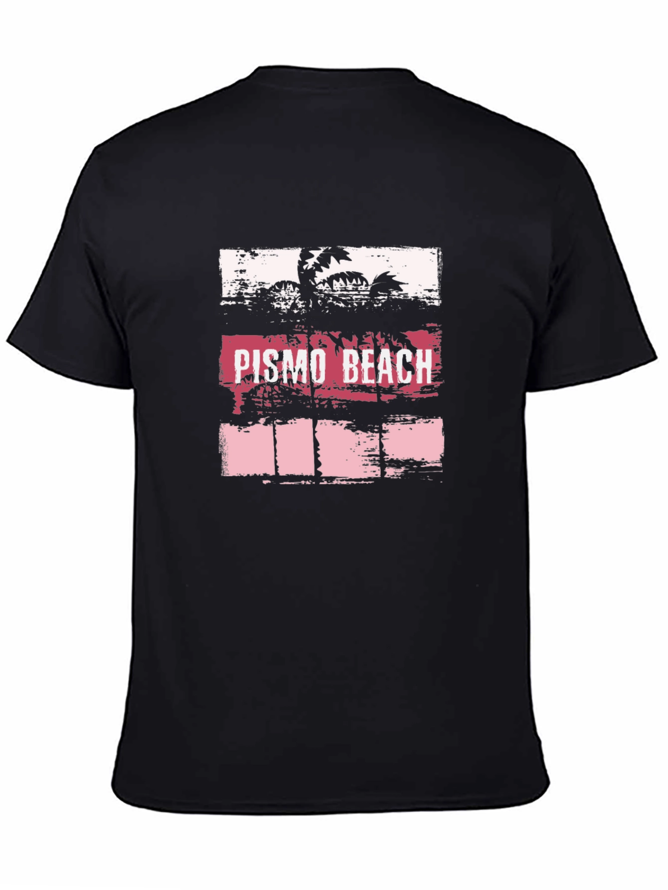 Pismo Beach Graphic T-Shirt - Coastal Palm Tree Tee